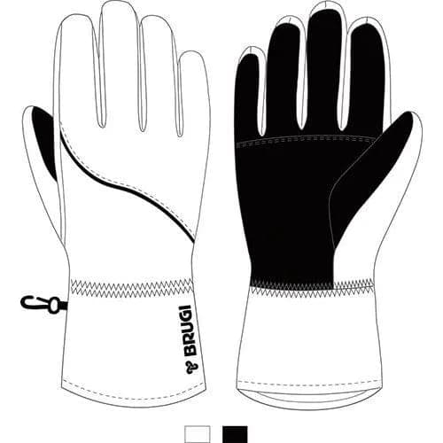 Gloves W Z52R  AC1 WHITE BLACK . | XS