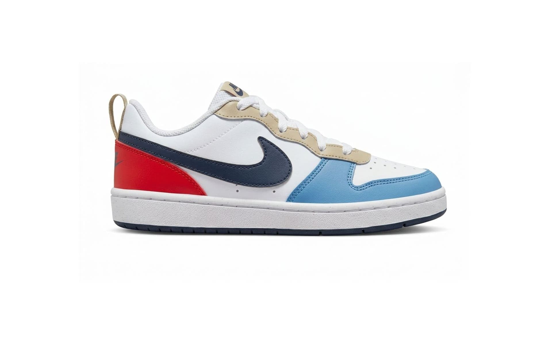 Nike W Court Borough Low DD5456-124 WHITE.BLUE.RED.BEIGE | 38.5