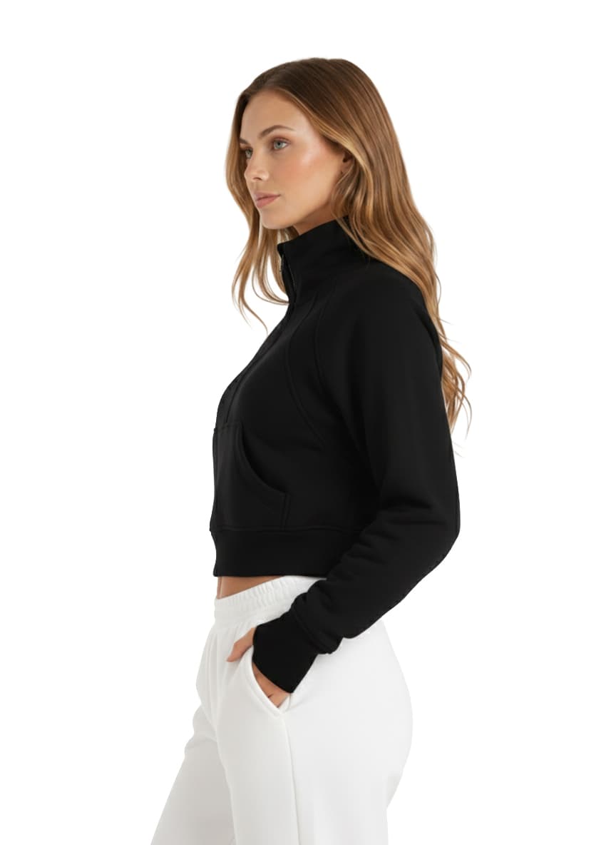 ⁨Sweatshirt W D25131 BLACK ,S⁩ — الصورة 2