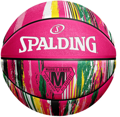 Spalding Basketball Marbel Series Fuchsia Size 6