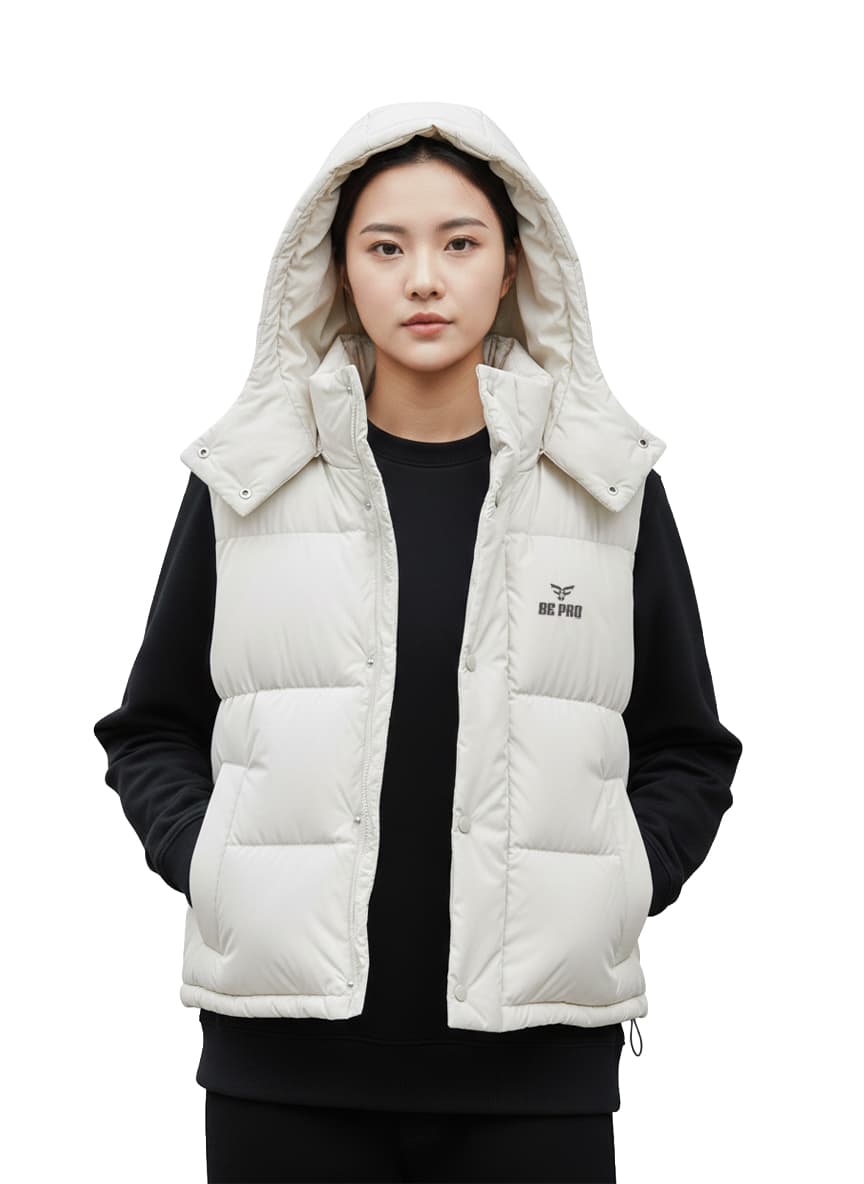 ⁨Gilet W D25143 White .,XS⁩ — الصورة 3