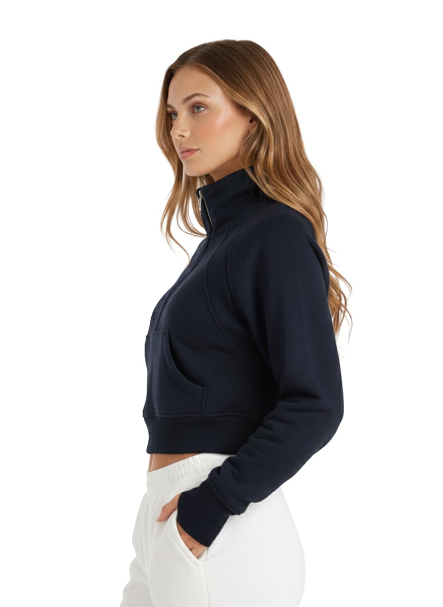 Sweatshirt W D25131 NAVY ,S — view 3