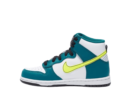 Nike Dunk High (PS)  white&navy | 29.5 — view 2