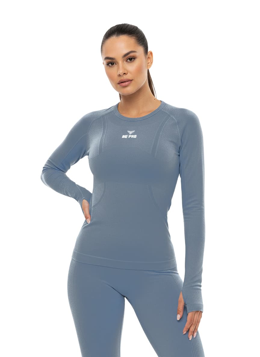 Sweatshirt W D19083 BLUE | L