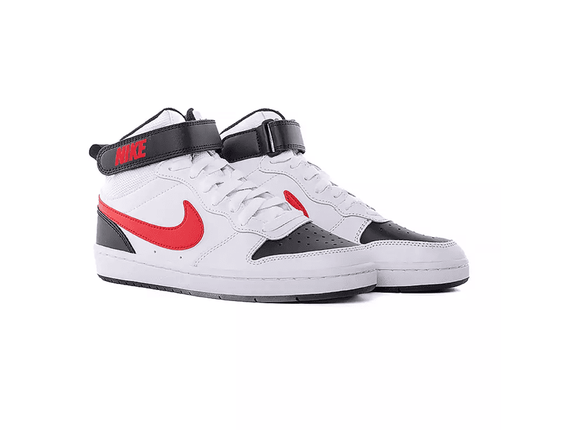 Nike Court Borough Mid 2 (GS) CD7782 110 WhiteBlackRed | 36.5 — view 5