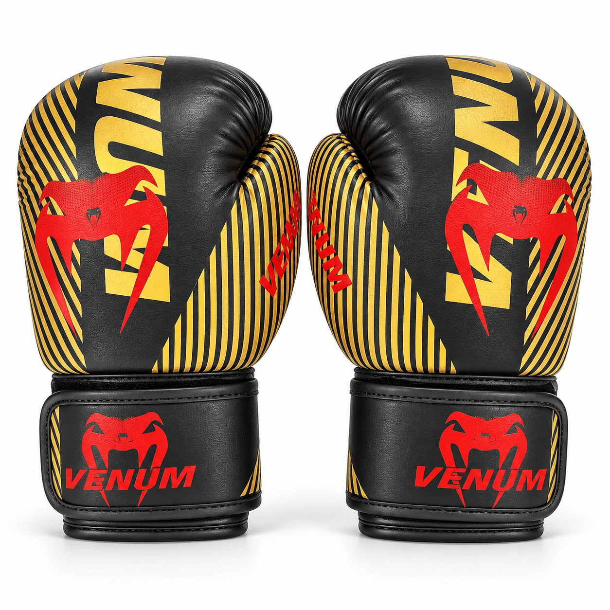 Venum Boxing Gloves BLACK&GOLD&RED