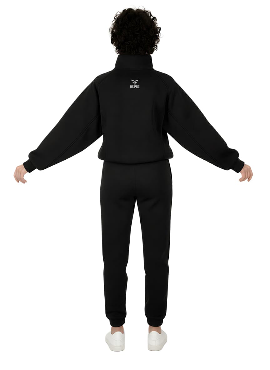 Set W Fleece W002 BLACK | M — view 3