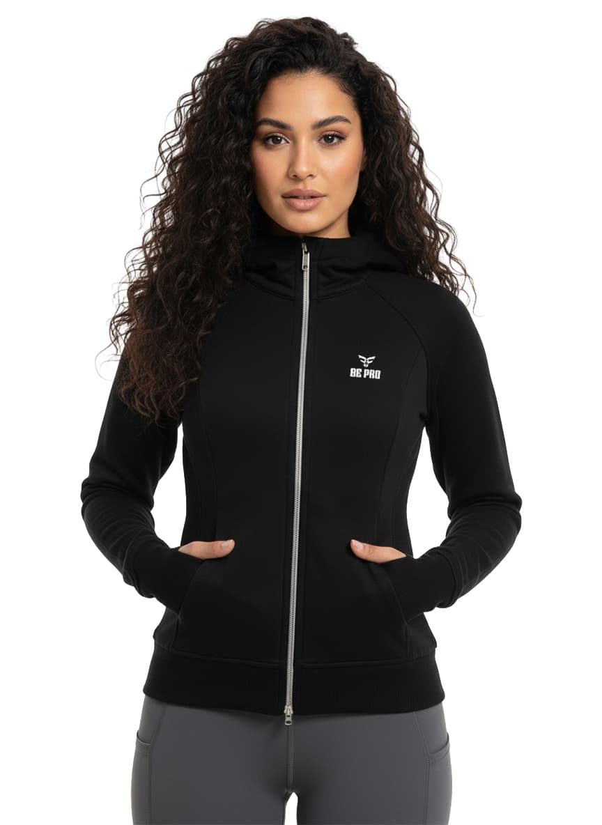 Hoodie W DJ028 BLACK | XS — view 3