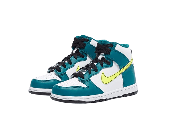 Nike Dunk High (PS)  white&navy | 29.5 — view 4