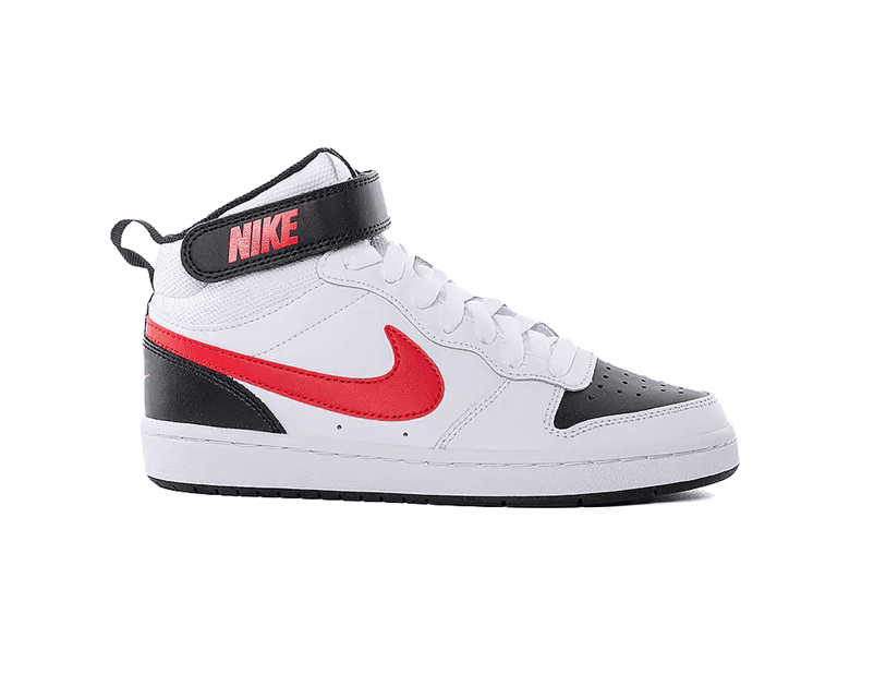 Nike Court Borough Mid 2 (GS) CD7782 110 WhiteBlackRed | 36.5